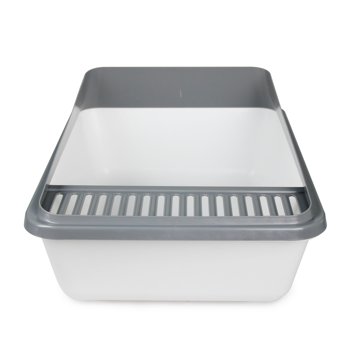 Go Fresh - High Back Cat Litter Box Large - Grey