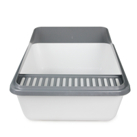 Thumbnail for Go Fresh - High Back Cat Litter Box Large - Grey