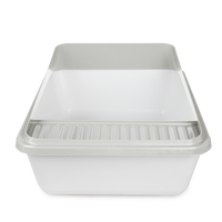 Thumbnail for Go Fresh - High Back Cat Litter Box Large - Sand