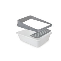 Thumbnail for Go Fresh - High Back Cat Litter Box Small - Grey