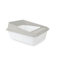 Thumbnail for Go Fresh - High Back Cat Litter Box Small - Sand