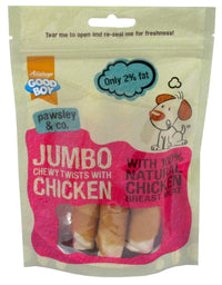 Thumbnail for Jumbo Chicken Chewy Twists - 100g