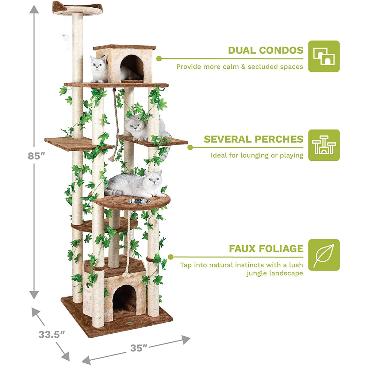 85″ Forest Cat Tree