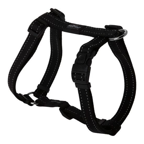 Rogz Utility Reflective Stitching Dog Harness - BLACK Medium