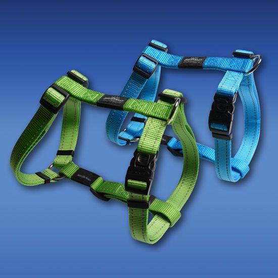 Rogz Utility Reflective Stitching Dog Harness - BLUE Small