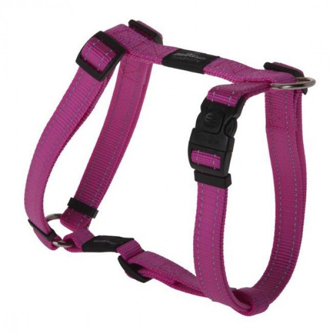 Rogz Utility Reflective Stitching Dog Harness - PINK Small