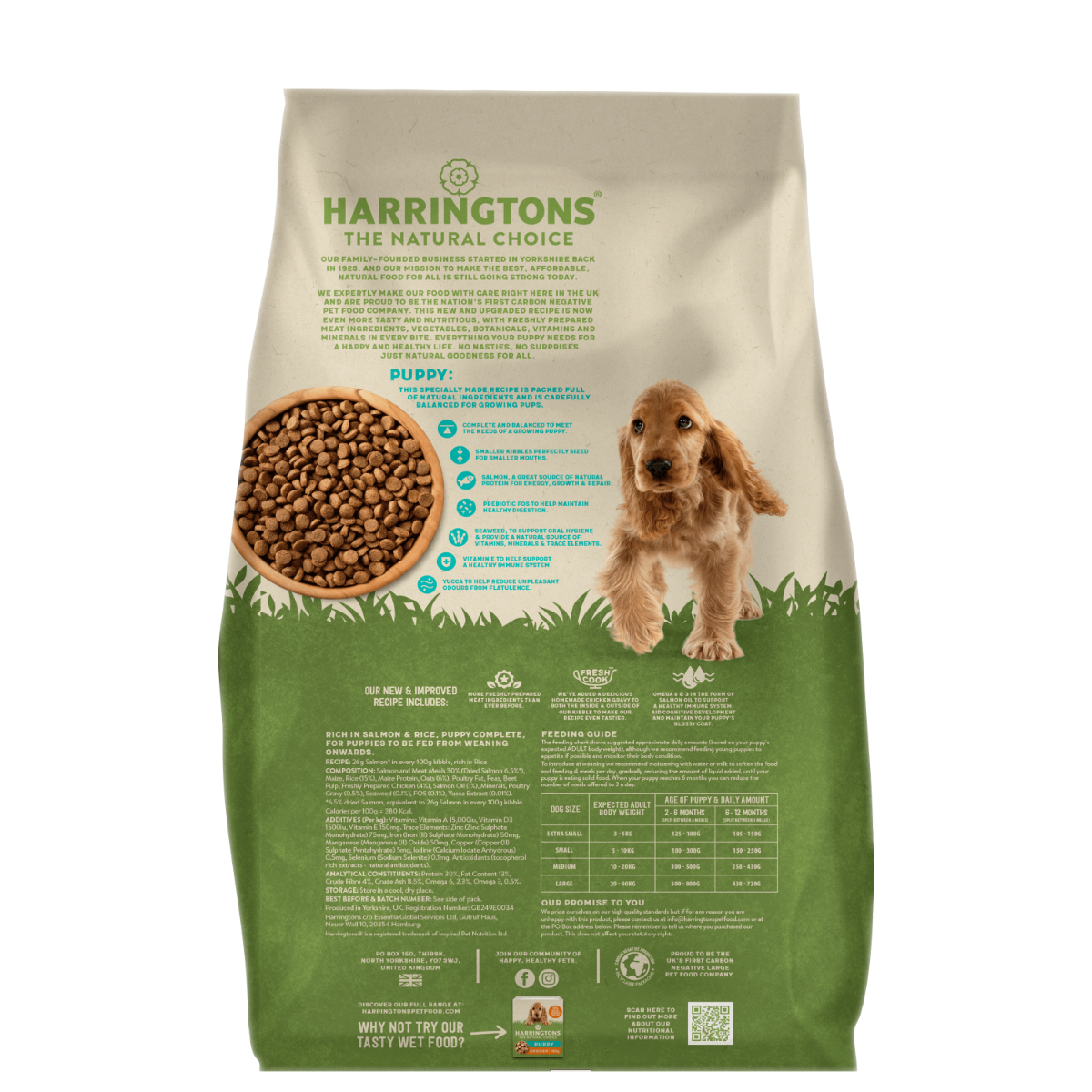Harringtons Complete Salmon & Rice Dry Puppy Food 10kg - 10kg