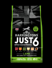 Thumbnail for Harringtons Just 6 Lamb Grain Free Adult Dry Dog Food - 2KG