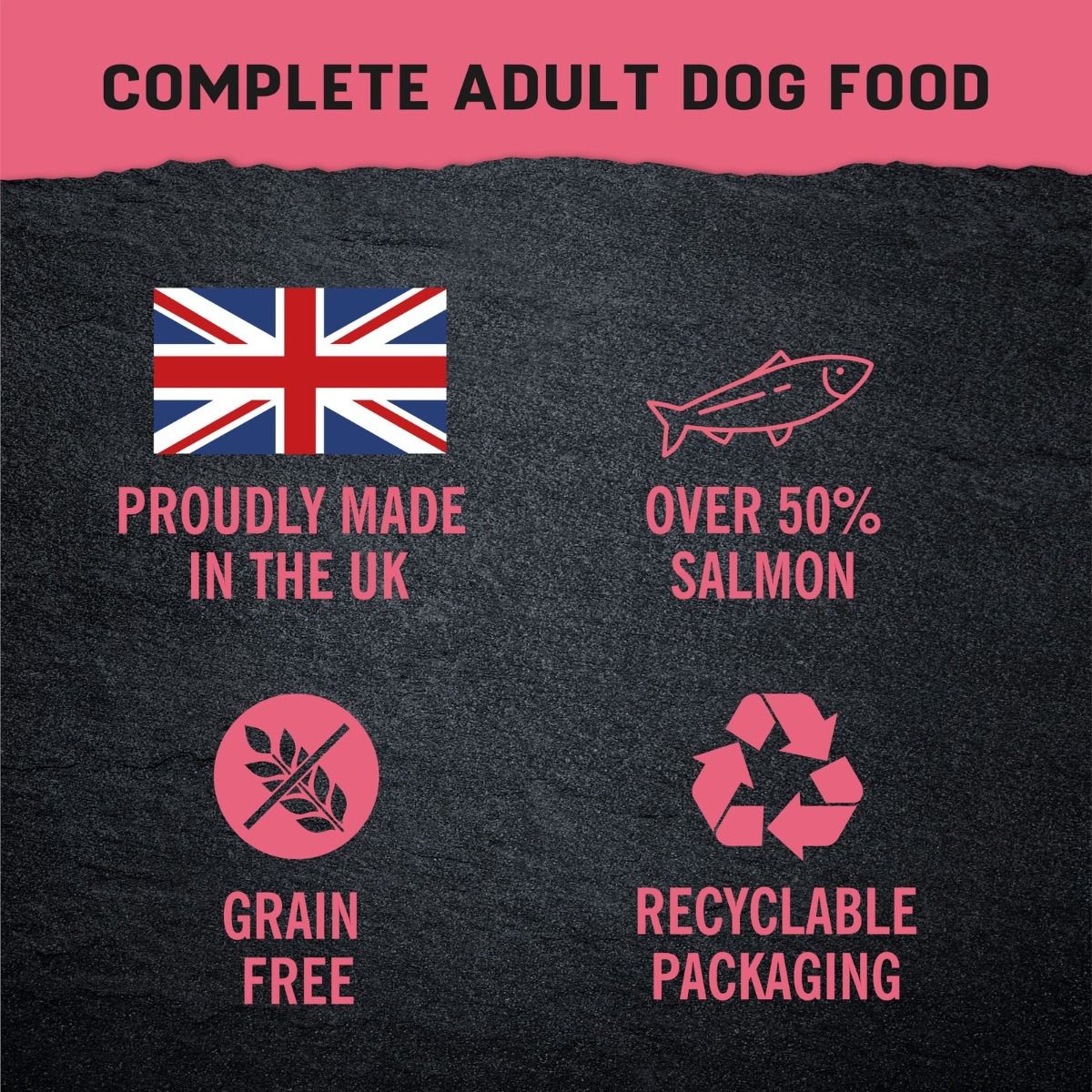 Harringtons Just 6 Salmon Grain Free Adult Dry Dog Food - 2KG