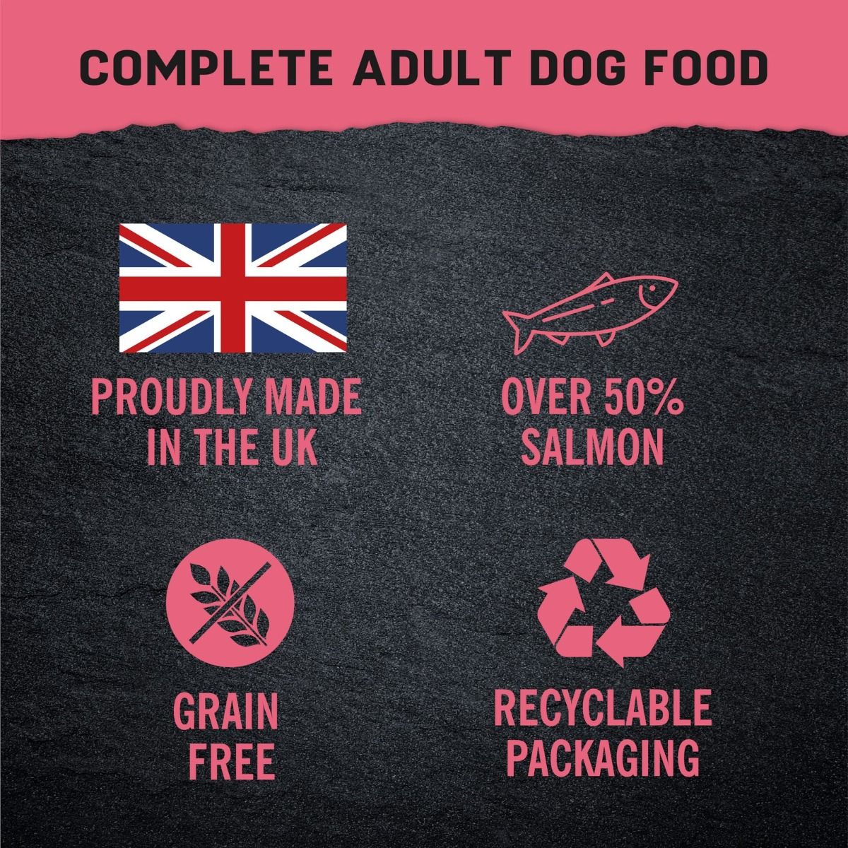 Harringtons Just 6 Salmon Grain Free Adult Dry Dog Food - 12KG