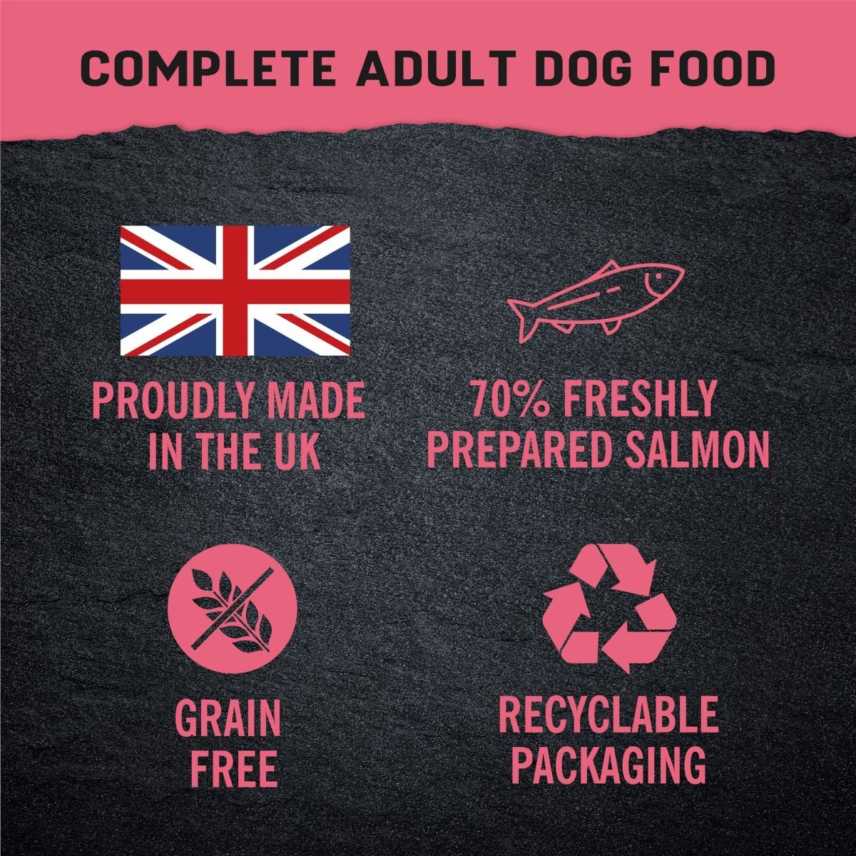 Harringtons Just 6 Salmon Grain Free Adult Wet Dog Food 380g - 380G