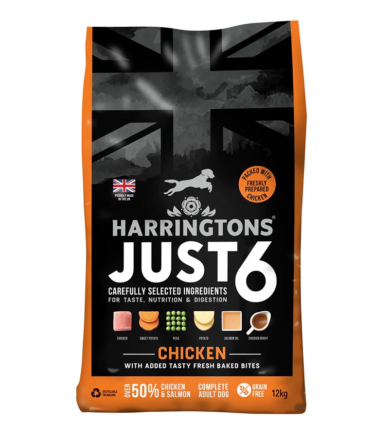 Harringtons Just 6 Chicken Grain Free Adult Dry Dog Food  - 12KG
