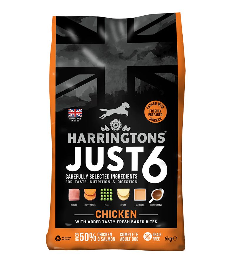 Harringtons Just 6 Chicken Grain Free Adult Dry Dog Food  - 6kg
