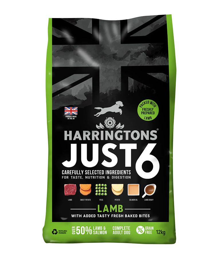 Harringtons Just 6 Lamb Grain Free Adult Dry Dog Food - 12KG