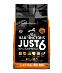 Thumbnail for Harringtons Just 6 Chicken Grain Free Adult Dry Dog Food  - 2kg