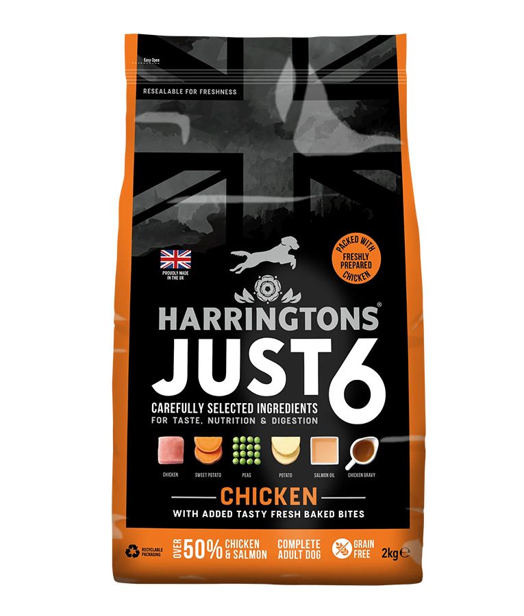 Harringtons Just 6 Chicken Grain Free Adult Dry Dog Food  - 12KG