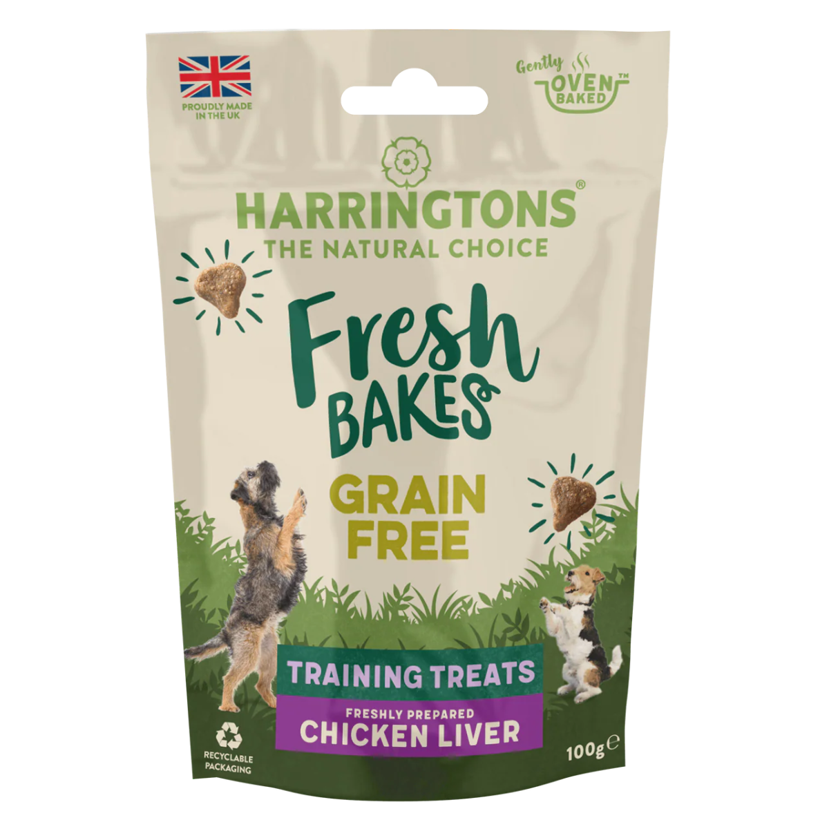 Harringtons Fresh Bake Training Chicken Dog Treats 100g - 100g