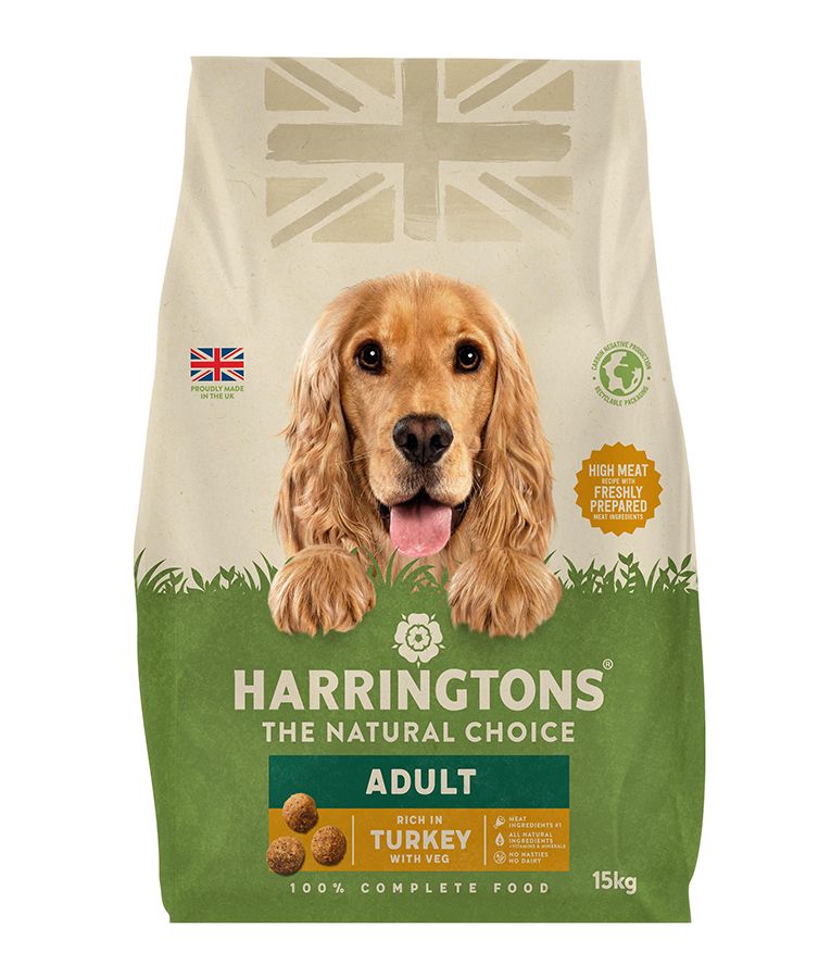 Harringtons Complete Turkey with Veg Adult Dry Dog Food - 15KG