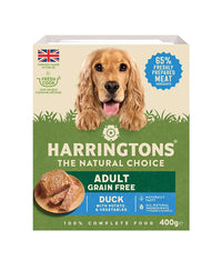 Thumbnail for Harringtons Duck Grain Free Adult Wet Dog Food 400g - 400G