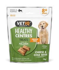 Thumbnail for VetIQ Healthy Centres Cheese & Chia Seeds Dog Treats 70g - 70g