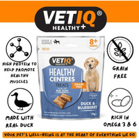 Thumbnail for VetIQ Healthy Centres Duck & Blueberry Dog Treats - 70g