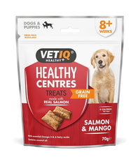 Thumbnail for VetIQ Healthy Centres Salmon & Mango Dog Treats 70g - 70g