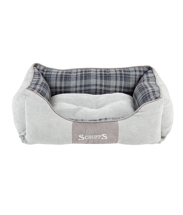 Scruffs Highland Box Dog Bed - Grey Medium