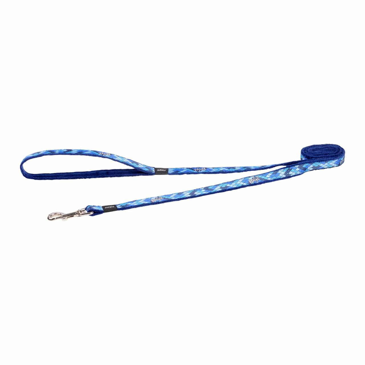 Rogz Fashion Classic Dog Leash - BLUE MEDIUM