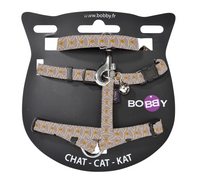 Thumbnail for Geisha Cat Harness and Lead - Taupe