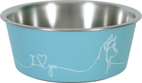 Thumbnail for Non-Slip Love Dog Bowl Blue 400 ml