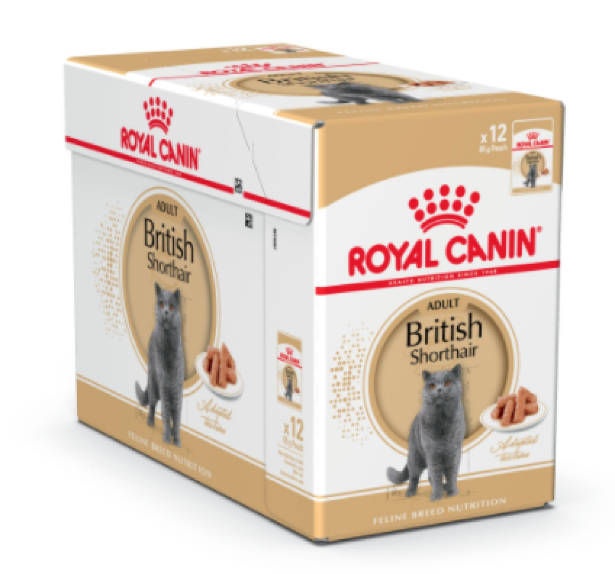 Feline Breed Nutrition British Shorthair (WET FOOD - Pouches) 12 x 85g