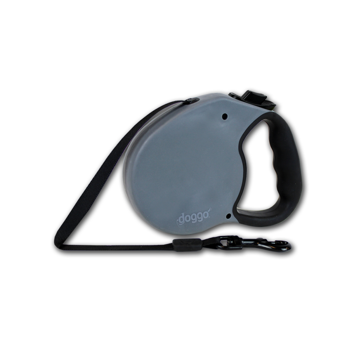 Doggo everyday retractable leash 4m, S, grey