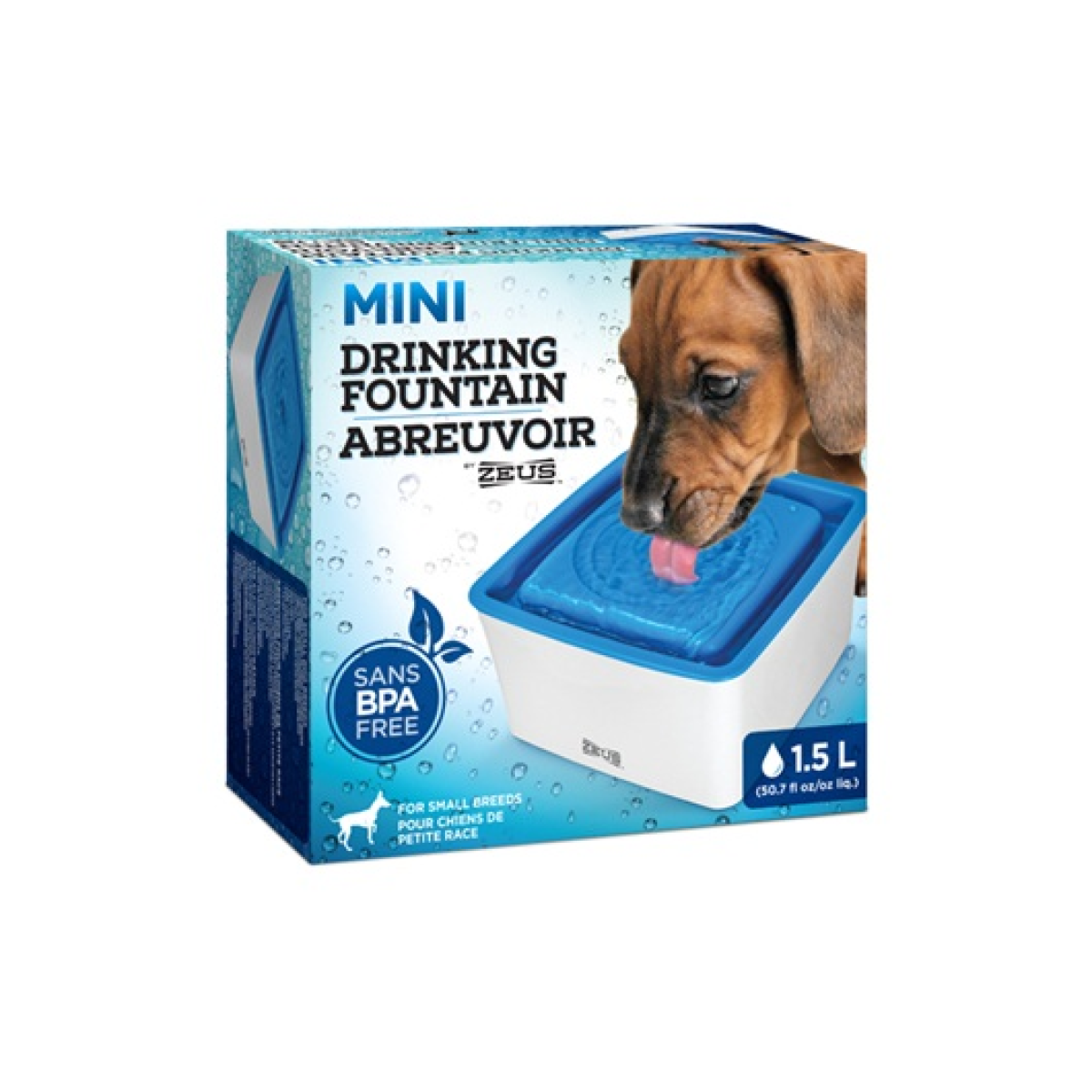 Zeus Mini Drinking Fountain for Dogs - 1.5 L (50.7 fl oz)