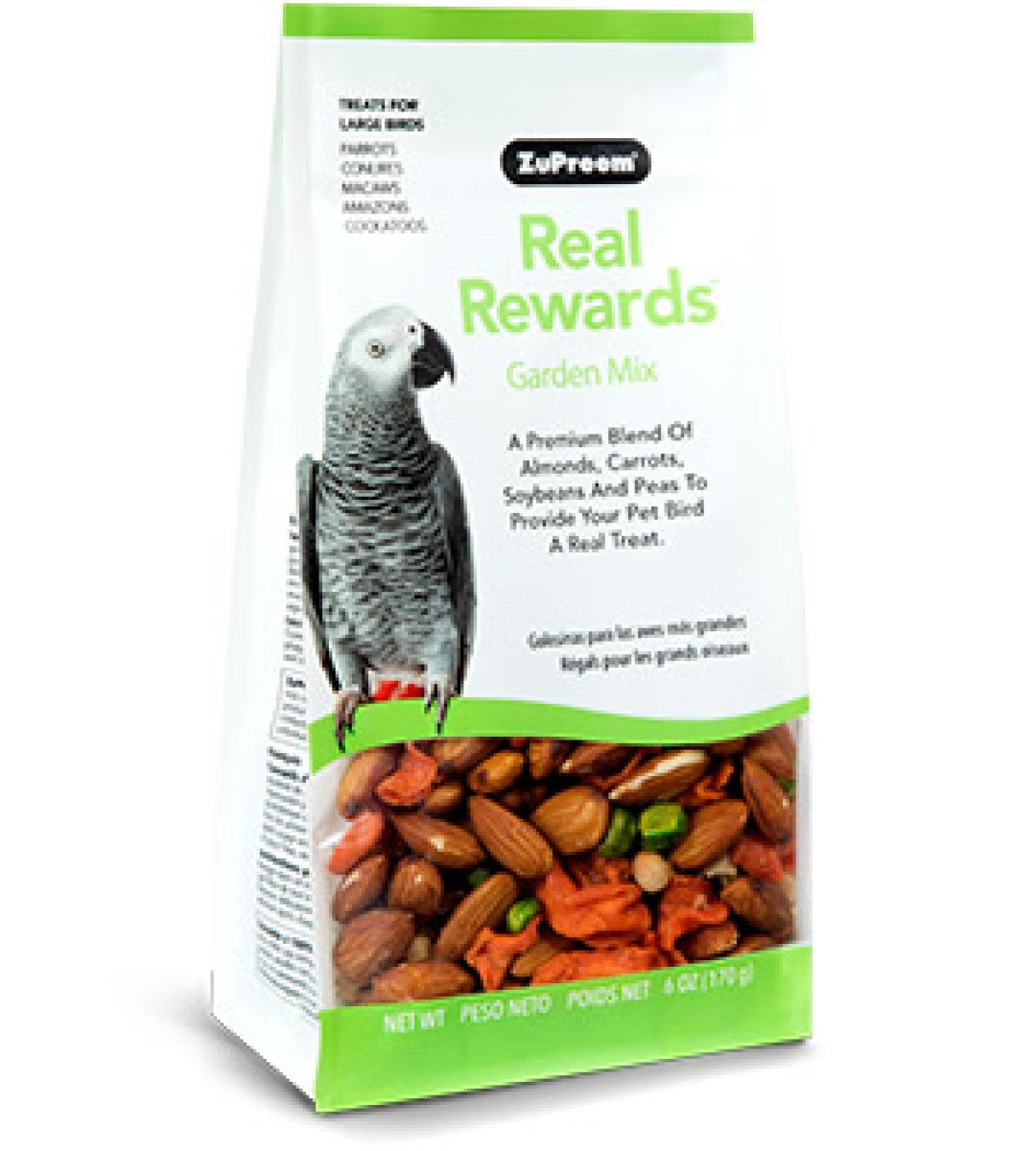 Real Reward Large Parrot Treats - Garden Mix 170g