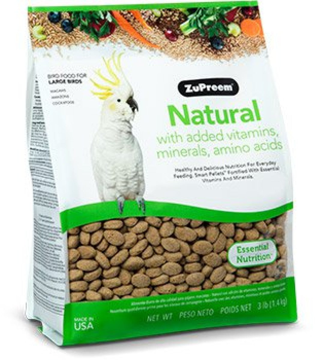 Natural Avian Diet Large Parrots  3lb (1.36kg)