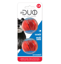 Thumbnail for Zeus Duo Ball, 5cm with Squeaker, 2pk