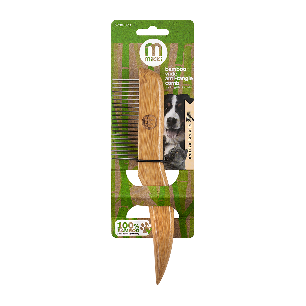 Bamboo Anti-Tangle Comb - Wide