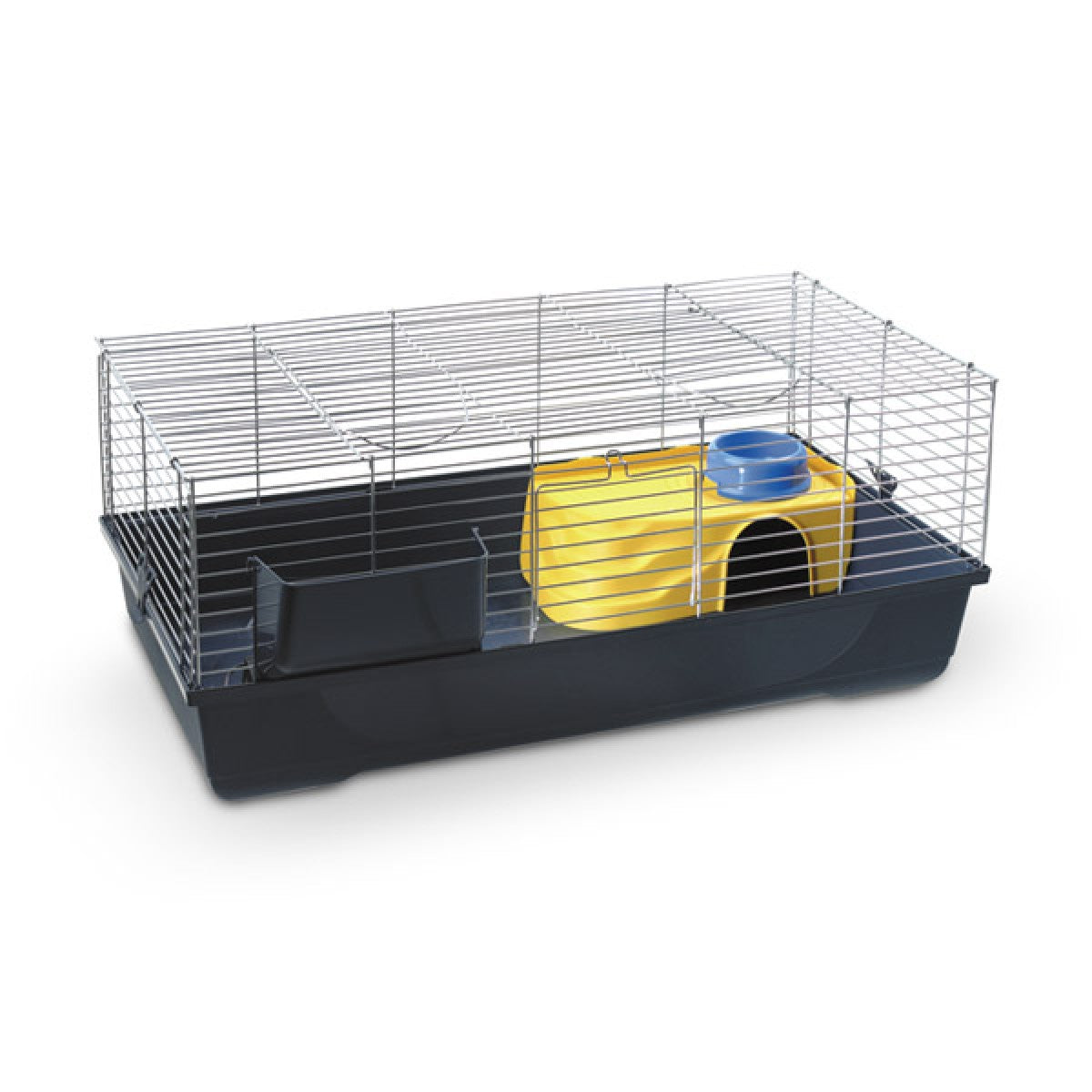 Baldo VIP Rabbit Cage -  100 x 53 x 46 cm/Black & Sand