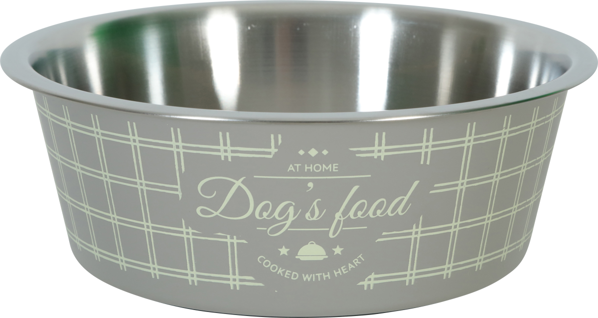 Non-Slip Food Dog Bowl Taupe 1700 ml