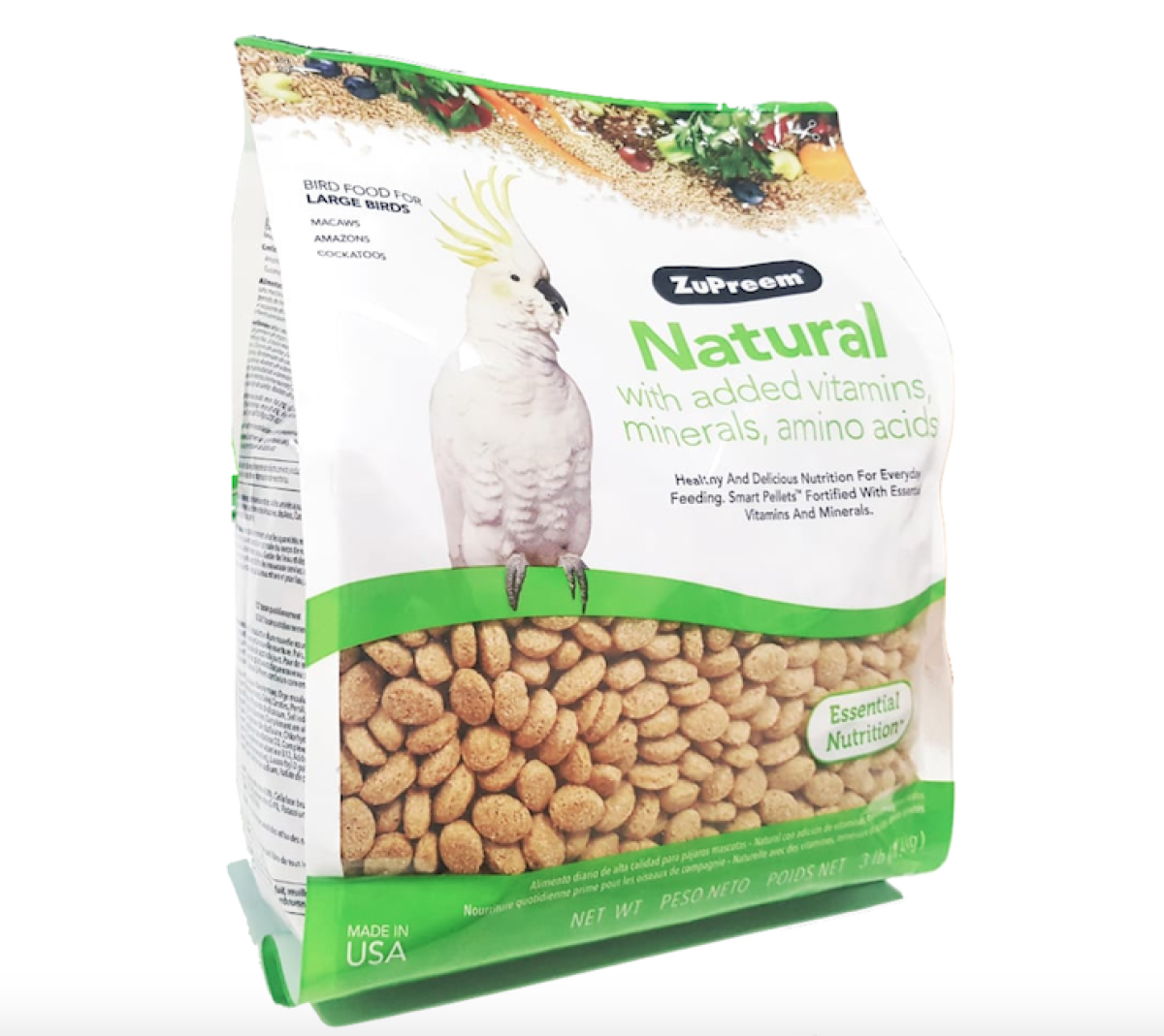 Natural Avian Diet Large Parrots  3lb (1.36kg)