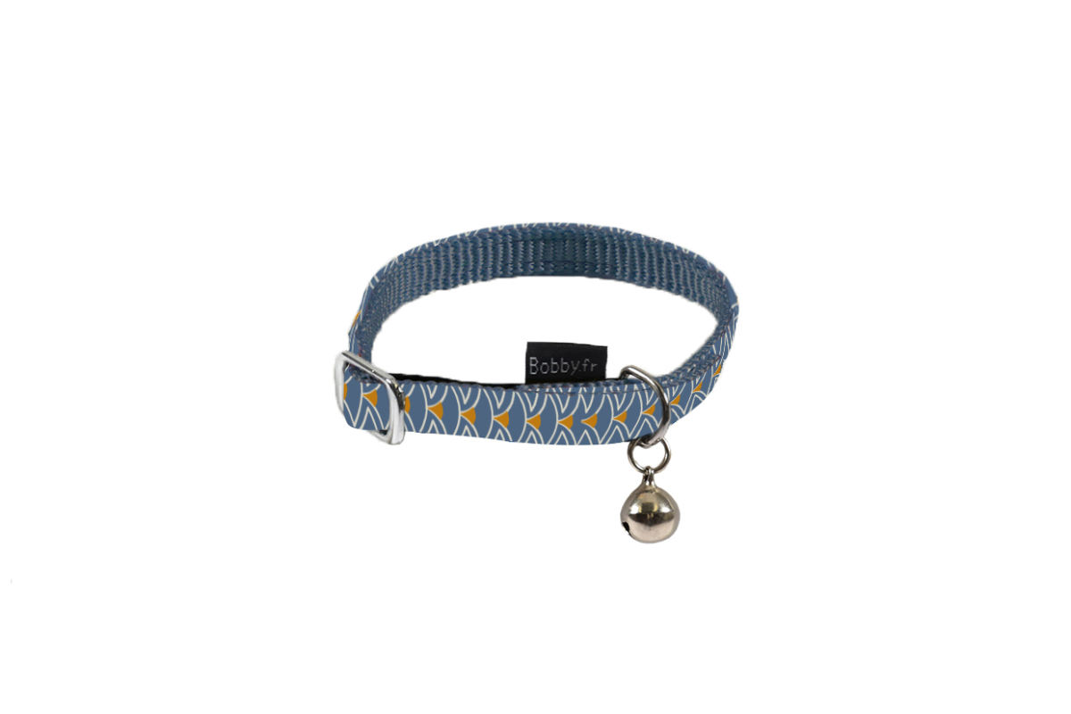 Geisha Cat Collar - Blue