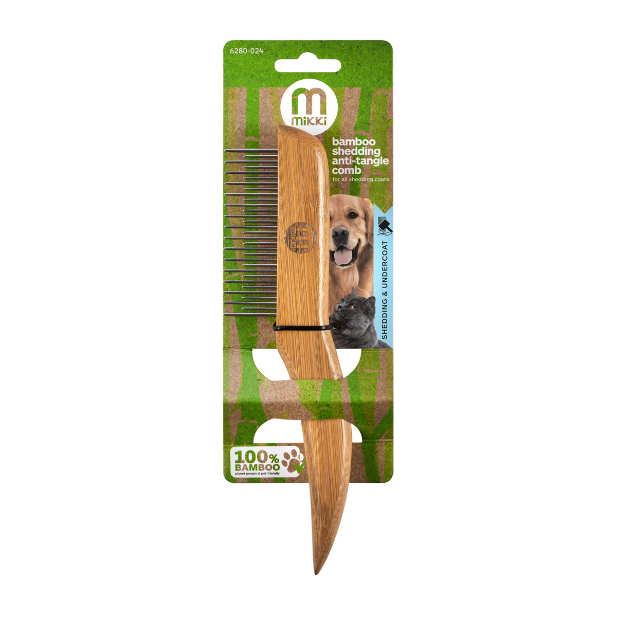 Bamboo Anti-Tangle Comb - Shedding