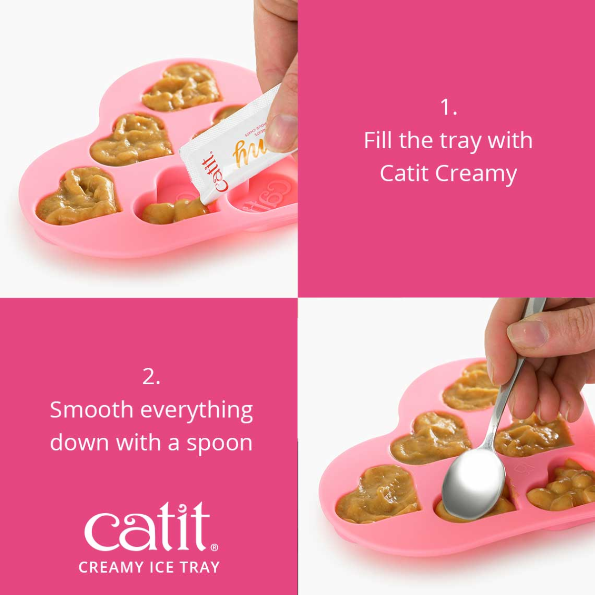 Catit Heart-Shaped Silicone Ice Tray