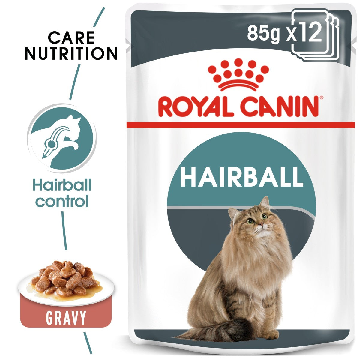 Feline Care Nutrition Hairball Gravy (WET FOOD - Pouches) 12 x 85g