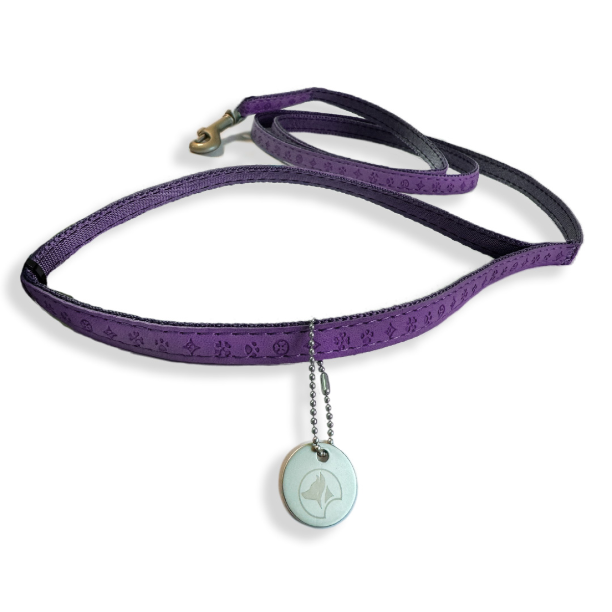 Mylord Leatherette Dog Leash 120 x 1 cm, Purple