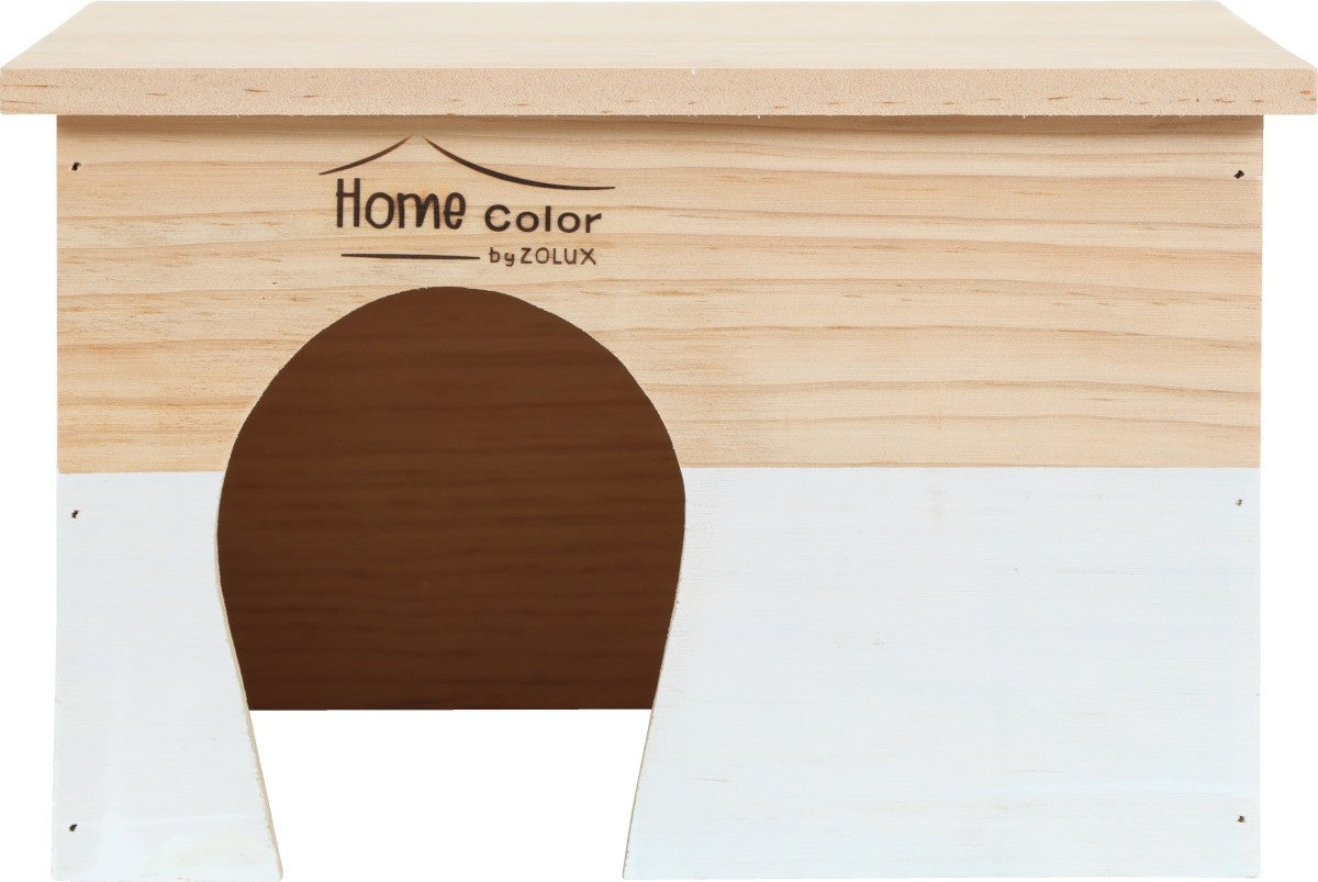 RECTANGULAR HOME COLOR WOODEN HOUSE - LARGE/WHITE