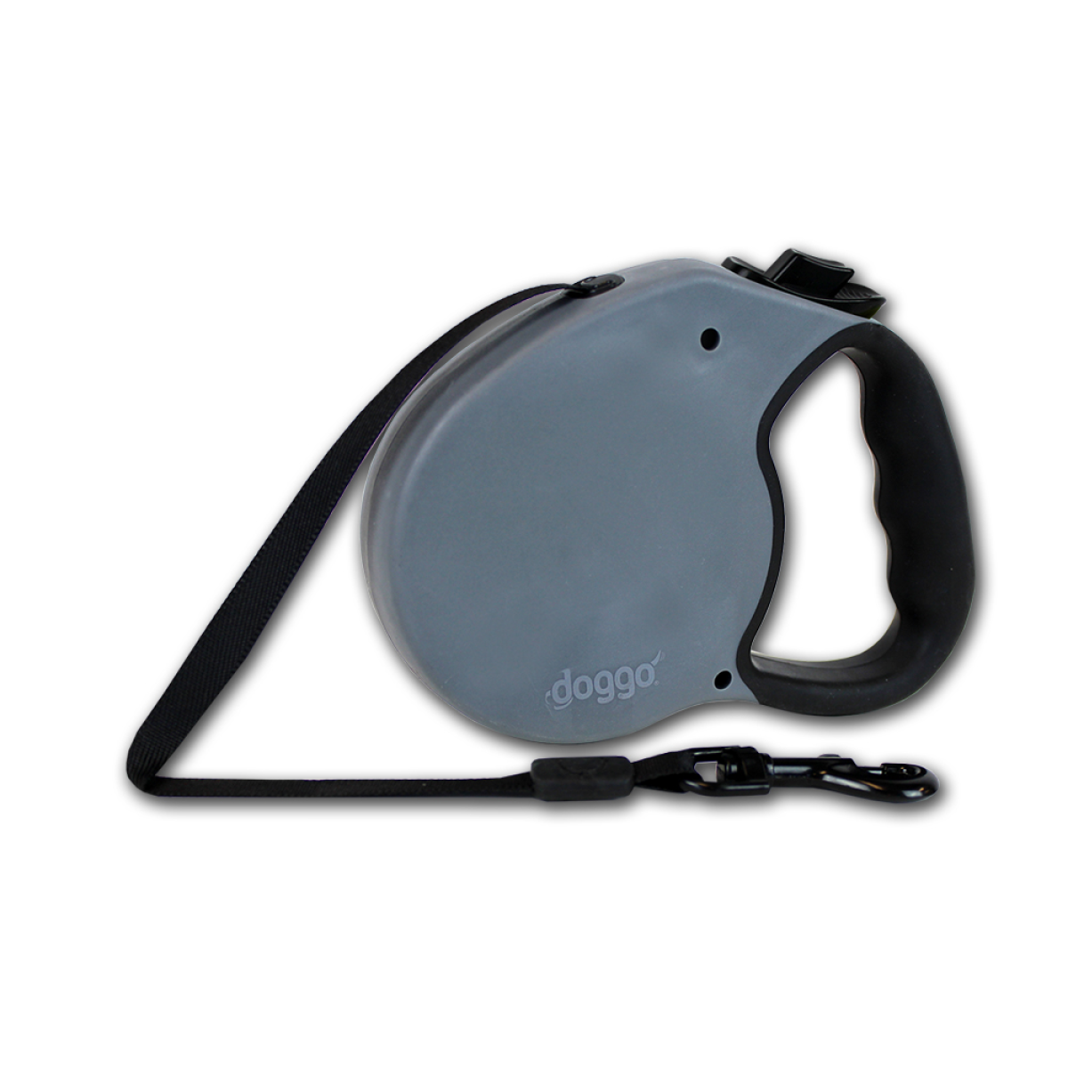 Doggo everyday retractable leash 5m, M, grey