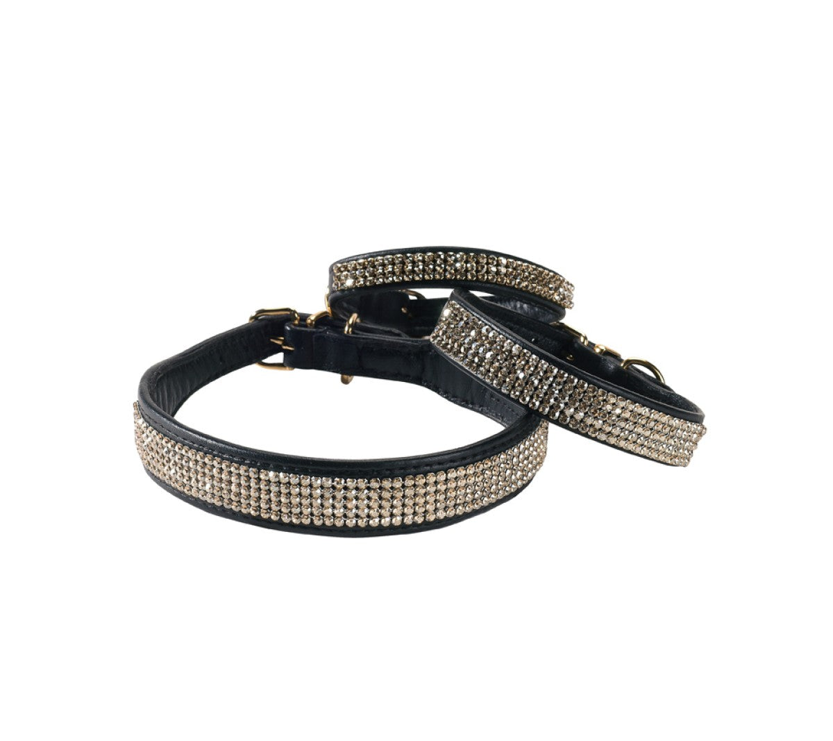 Crystal Princesse Collar - Black / 35 cm