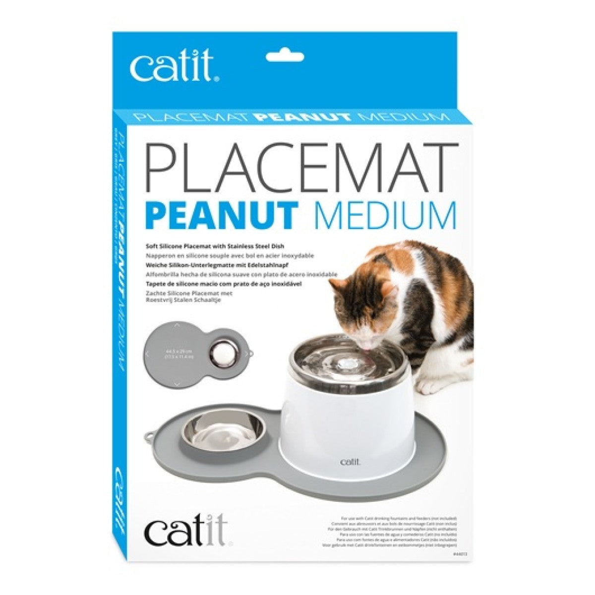 Catit Peanut Placemat - Medium/Grey