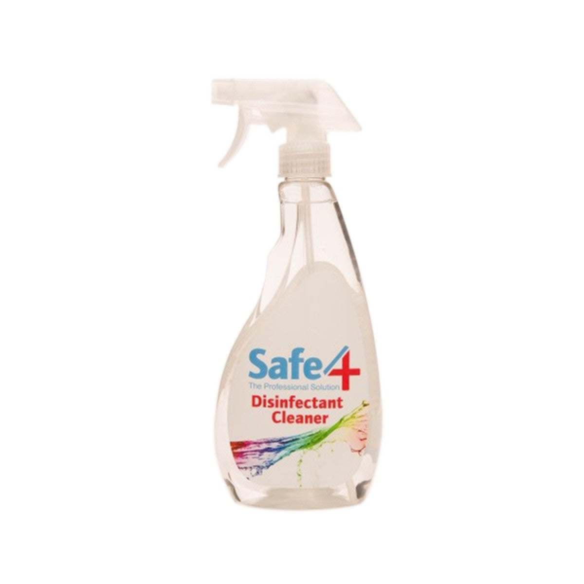 Safe4 Disinfectant Pre-diluted spray 1:10 dilution, Clear Unscented, 500ml